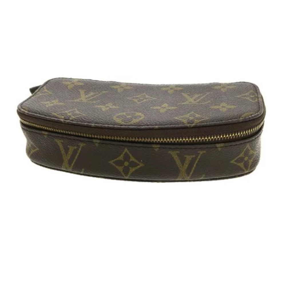Louis Vuitton Monogram Poche Pochette Montecarlo Canvas Leather Brown